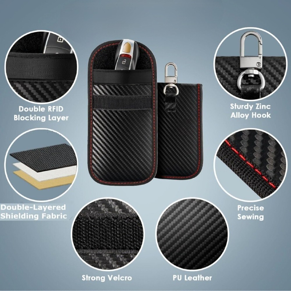Mercedes Benz , 2 x PACK Faraday Pouch, A Class, B Class, C Class, E Class, CLK,