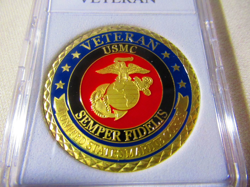 US MARINE CORPS VETERAN Challenge Coin