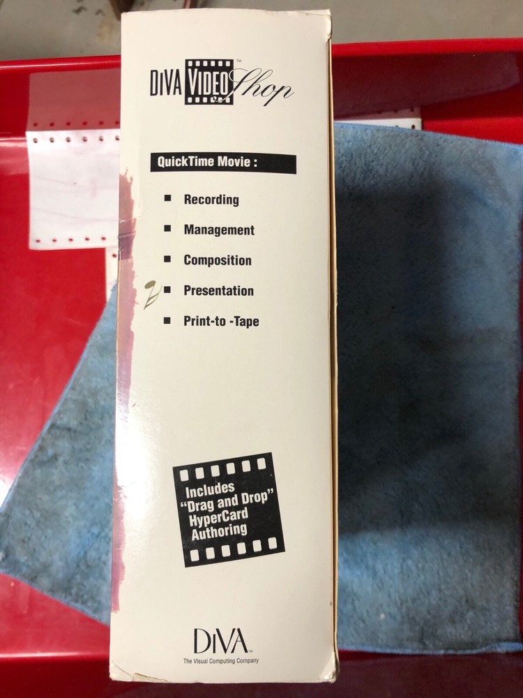 Vintage Macintosh Software: DiVa VideoShop 3-1/2" disks