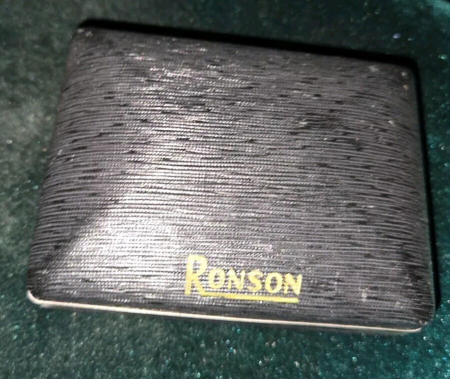 Ronson Varaflame Silver Lighter Original Box