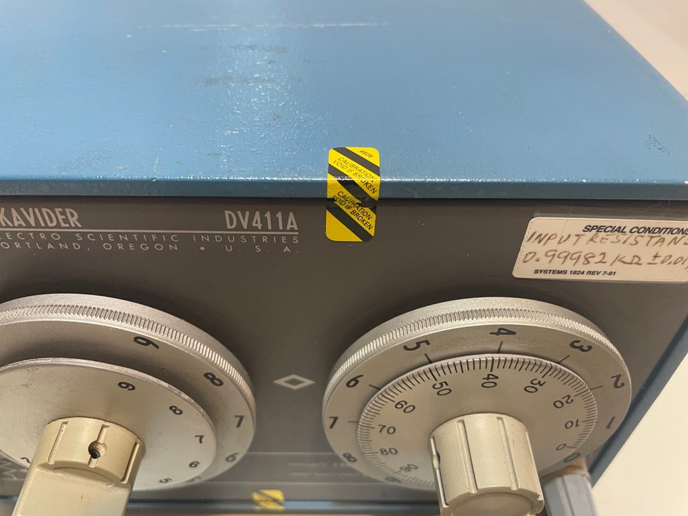 ESI Electro Scientific Dekavider DV411A Variable Resistor Very Accurate