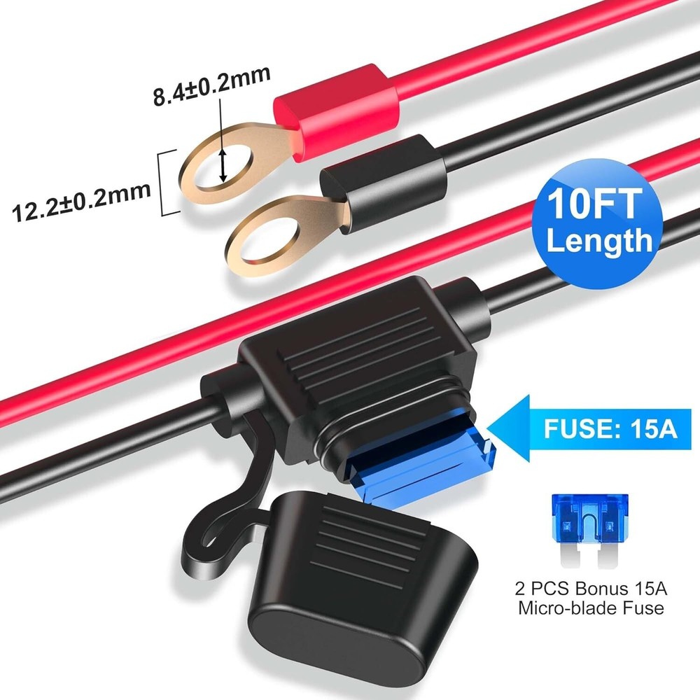 12V Cigarette Lighter Socket Splitter - Charge 7 Devices with Smart Technology