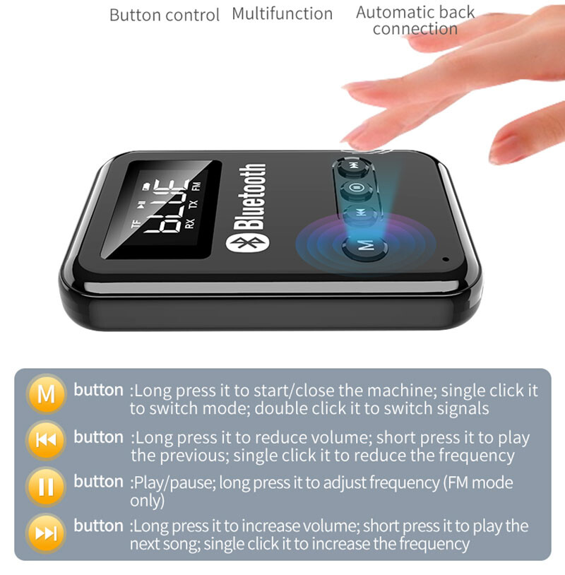 Bluetooth Transmitter & Receiver Wireless Adapter For Home stereos/speakers