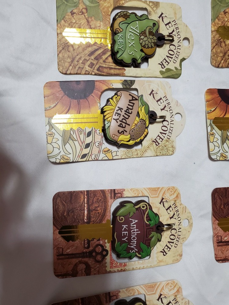 PERSONALIZED KEY COVERS NAMES WITH A,B & C