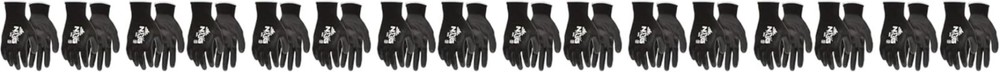 MCR Safety Work Gloves - 13G Nylon Shell & Polyurethane Coating, 1 Pair