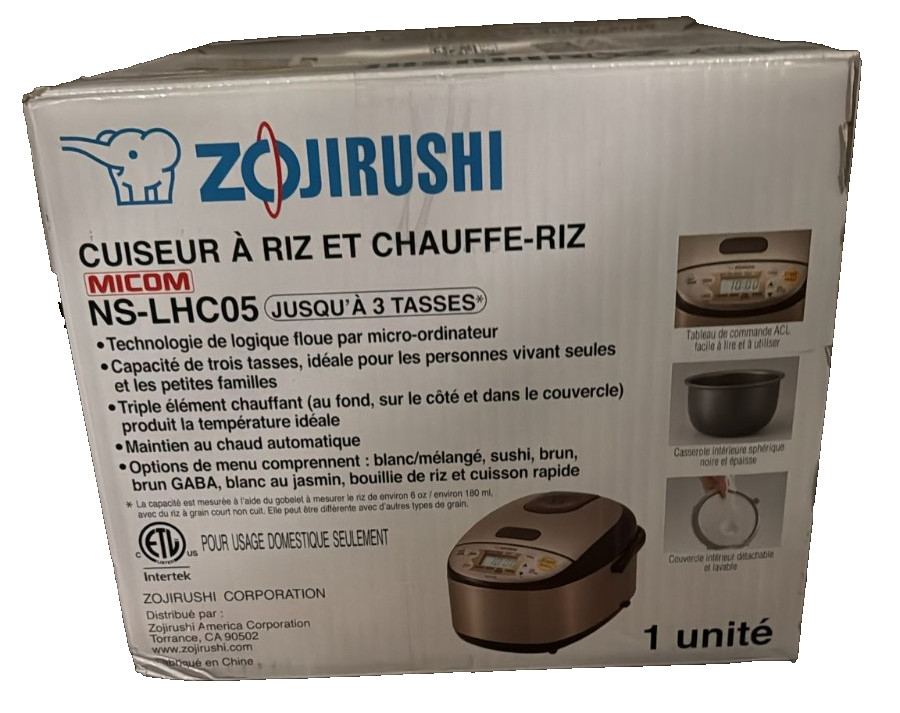 Zojirushi Micom 3-Cup Compact Size, Multiple Settings - NS-LGC05