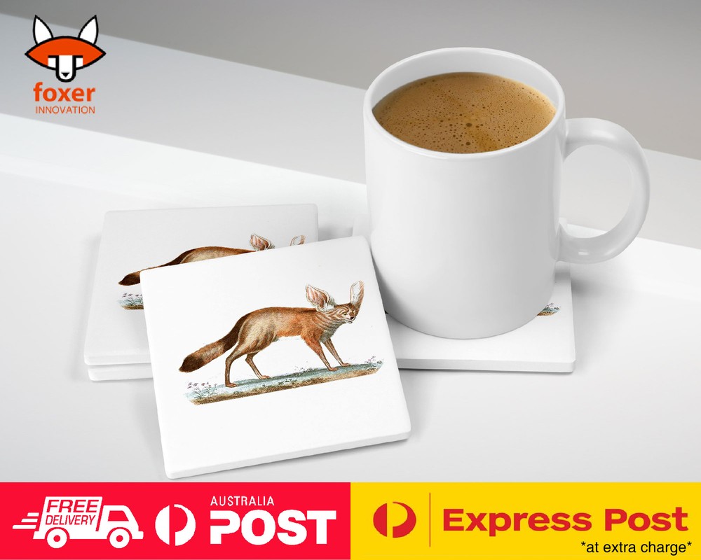 COASTER COFFEE DRINKING MAT|FOX SKETCH ART DRAWING