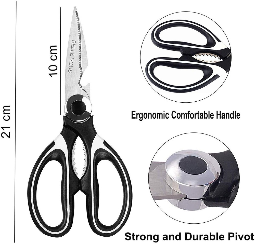 Kitchen Scissors Super Sharp High Quality Modern Multi Purpose Meat Nuts