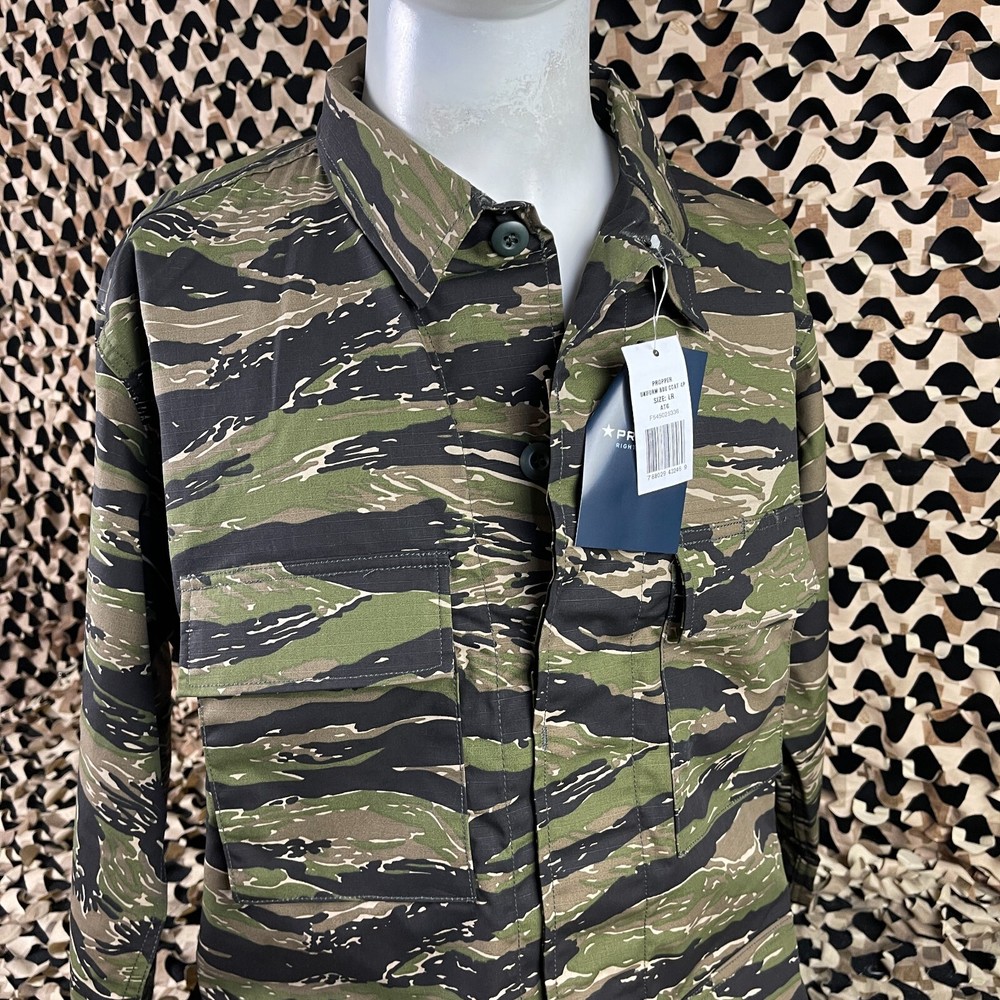 NEW BDU Jacket - Vietnamese Tiger Stripe - Large Long
