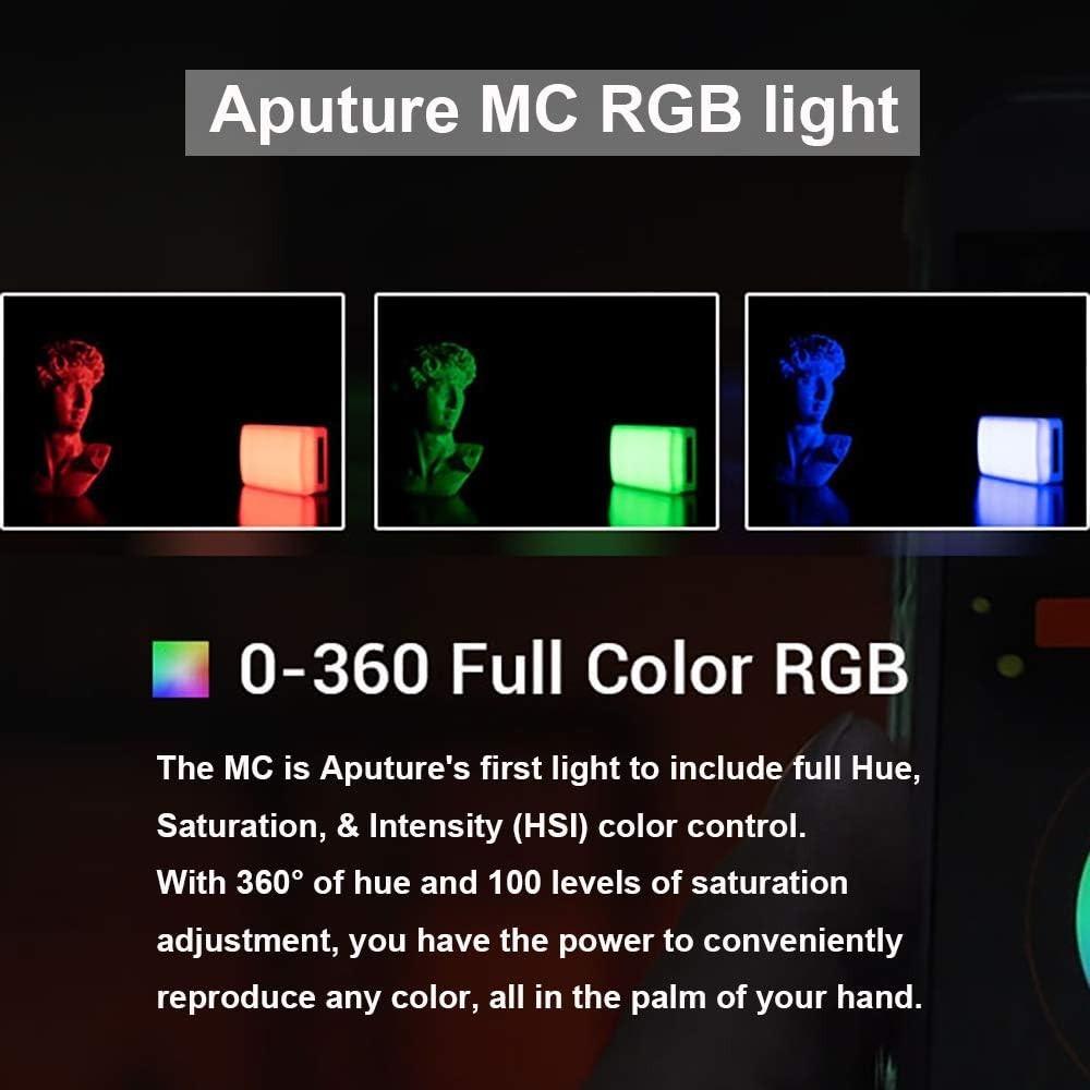 On-Camera Light with Multiple Lighting Modes, App Control