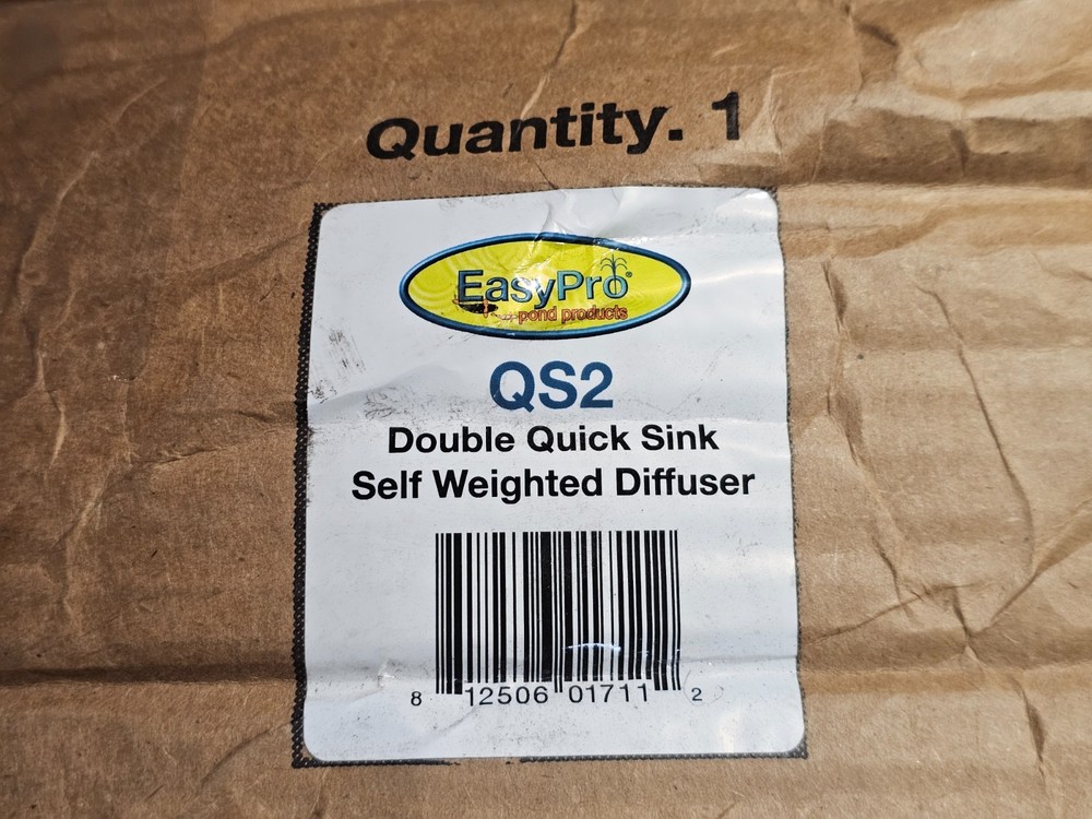 EasyPro QS2 Quick Sink Self Weighted Diffuser Assembly – Double Diffuser