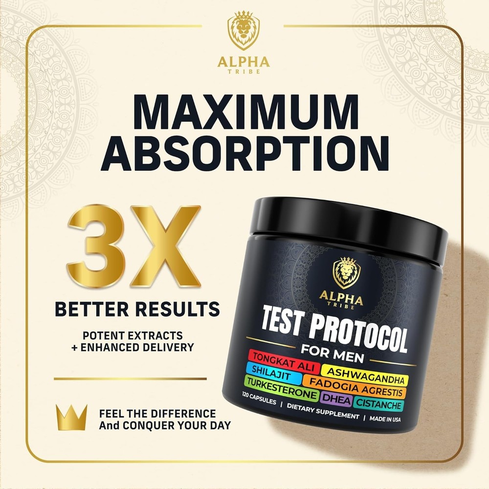 Alpha Tribe Test Protocol - Elite Natural Testosterone for Men |...