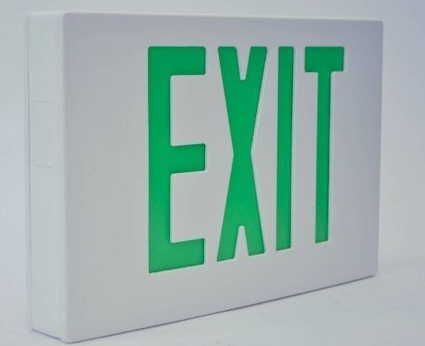 New EELP CA2GWW Green Exit Light Type X4 NIB