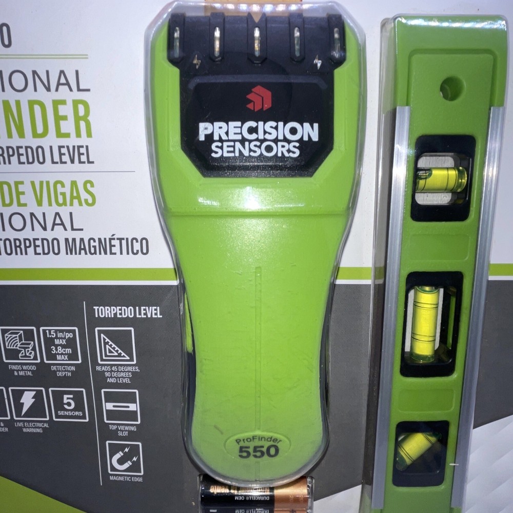 Precision ProFinder 550 Professional Digital Stud Finder & Torpedo Level (NEW)
