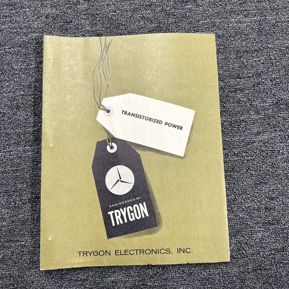 Trygon Model 750-1.5  Transistorized Power Instruction Manual