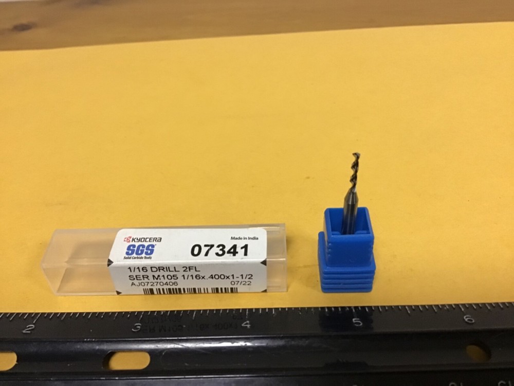 New SGS 1/16" Carbide Micro Drill, 07341