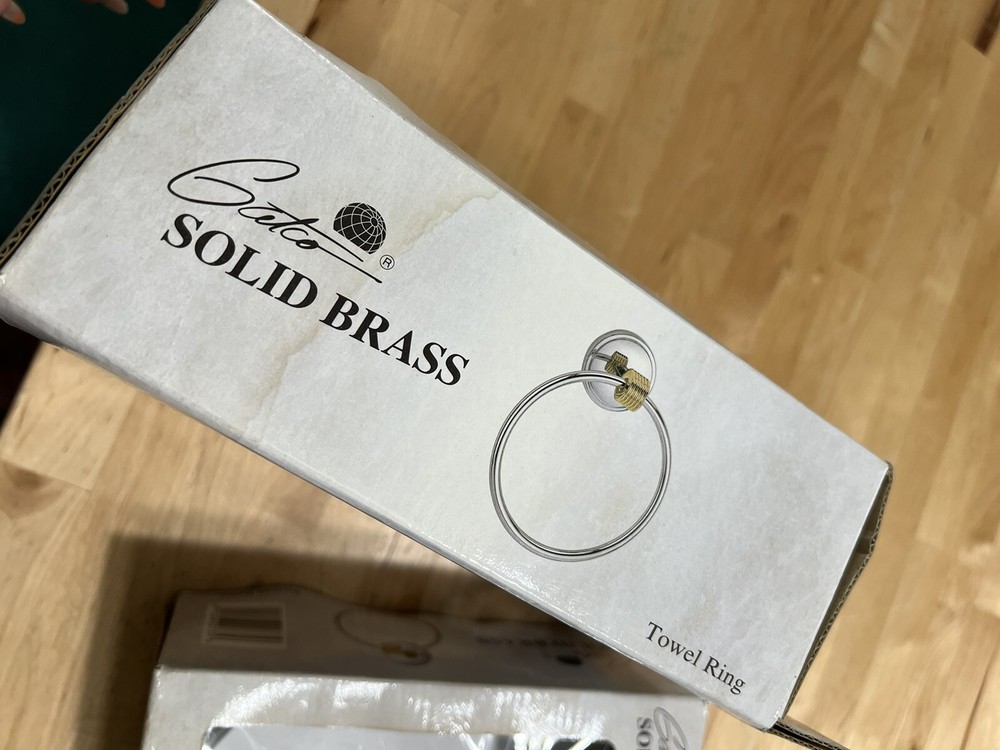 Gatco Fine Bathware Designer Towel Rings BELVEDERE Solid Brass # 5935