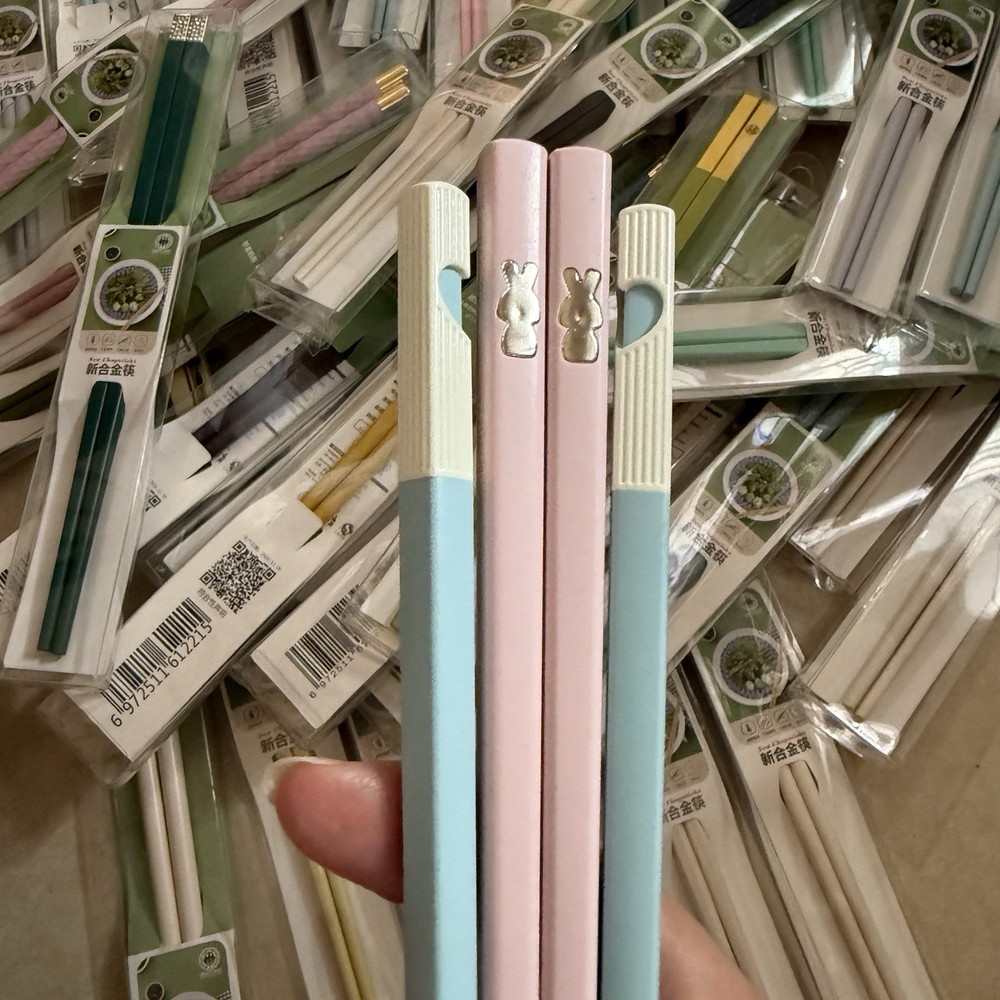 Alloy Chopsticks, Reusable Random 2 Pairs