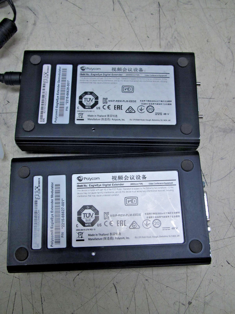 Polycom EagleEye Digital Extender Modulator & Demodulator W/ Power Supply