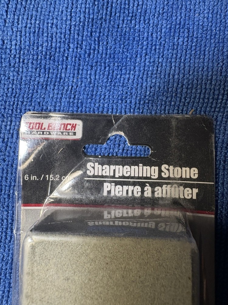 Tool Bench Hardware 6 in Manual Reusable Sharpening Stone Gray Stone