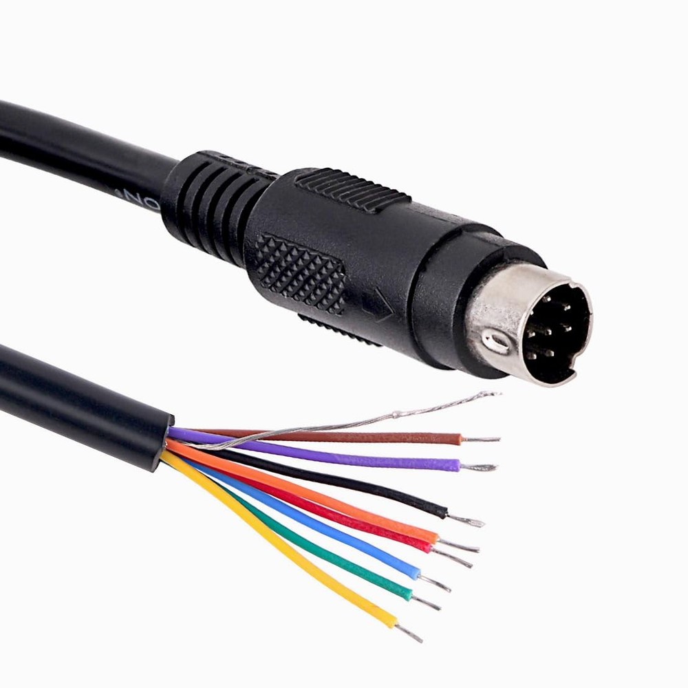 Mini DIN 8 pin Male MD8 to Wire End Connecter Adapter Cable 3mtr