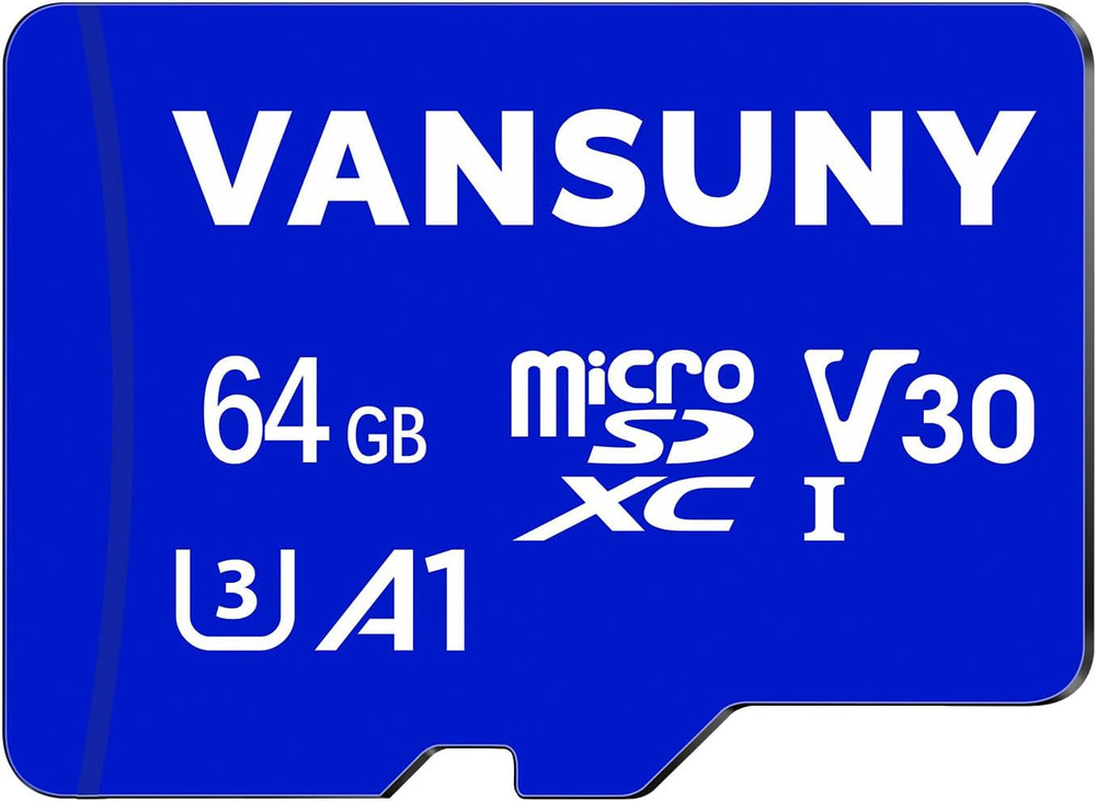Micro SD Card 64GB Microsdxc Memory Card with SD Adapter A1 App Performance V30
