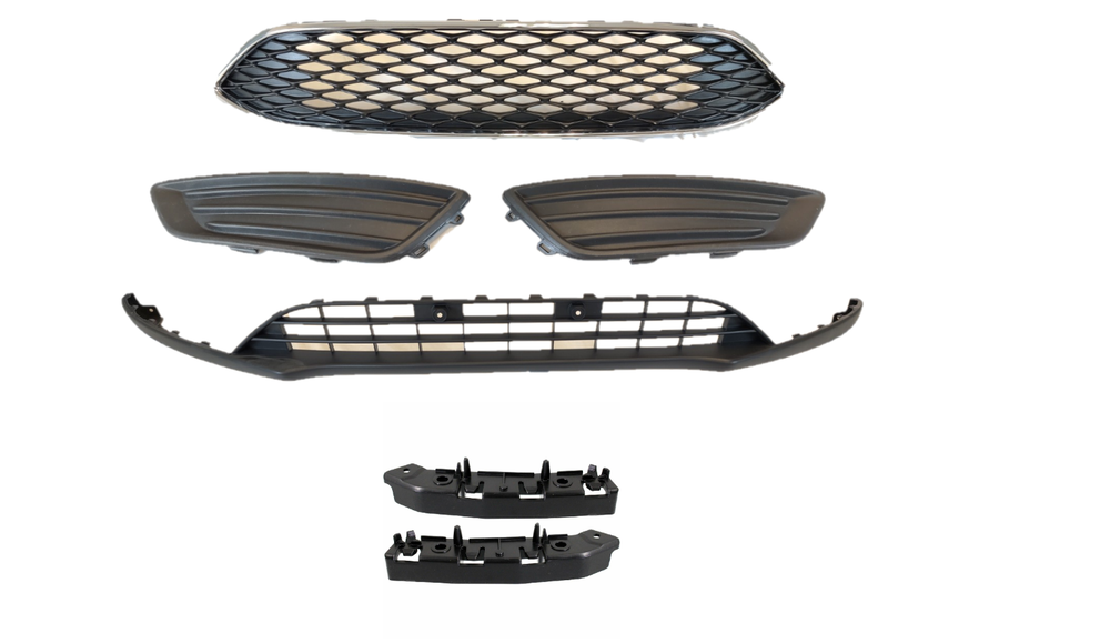2015 2016 2017 2018 Ford Focus Front Bumper COVER COMPLETE GRILL LOWER UPPER