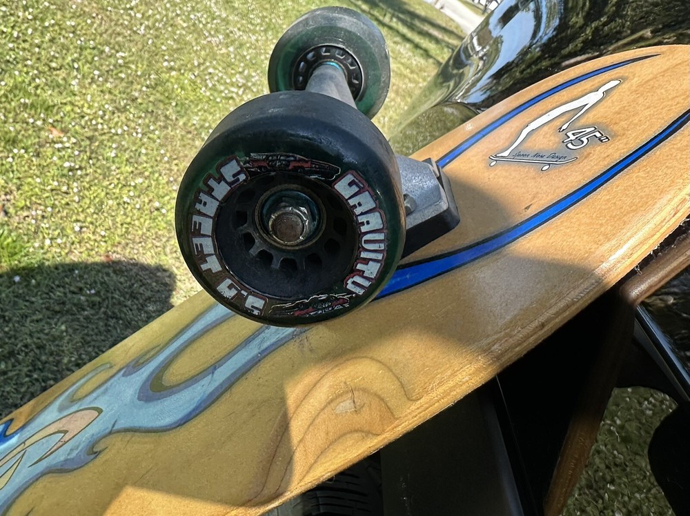 Vintage Gravity Longboard 45" "glombe" Spoon Nose Design
