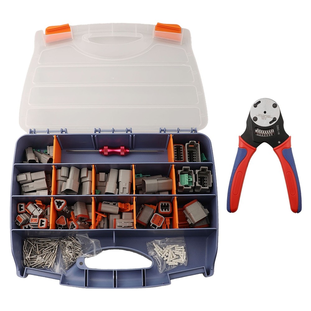 338PC DT Electrical Connectors with Professional Crimping Tool for Quick Setup