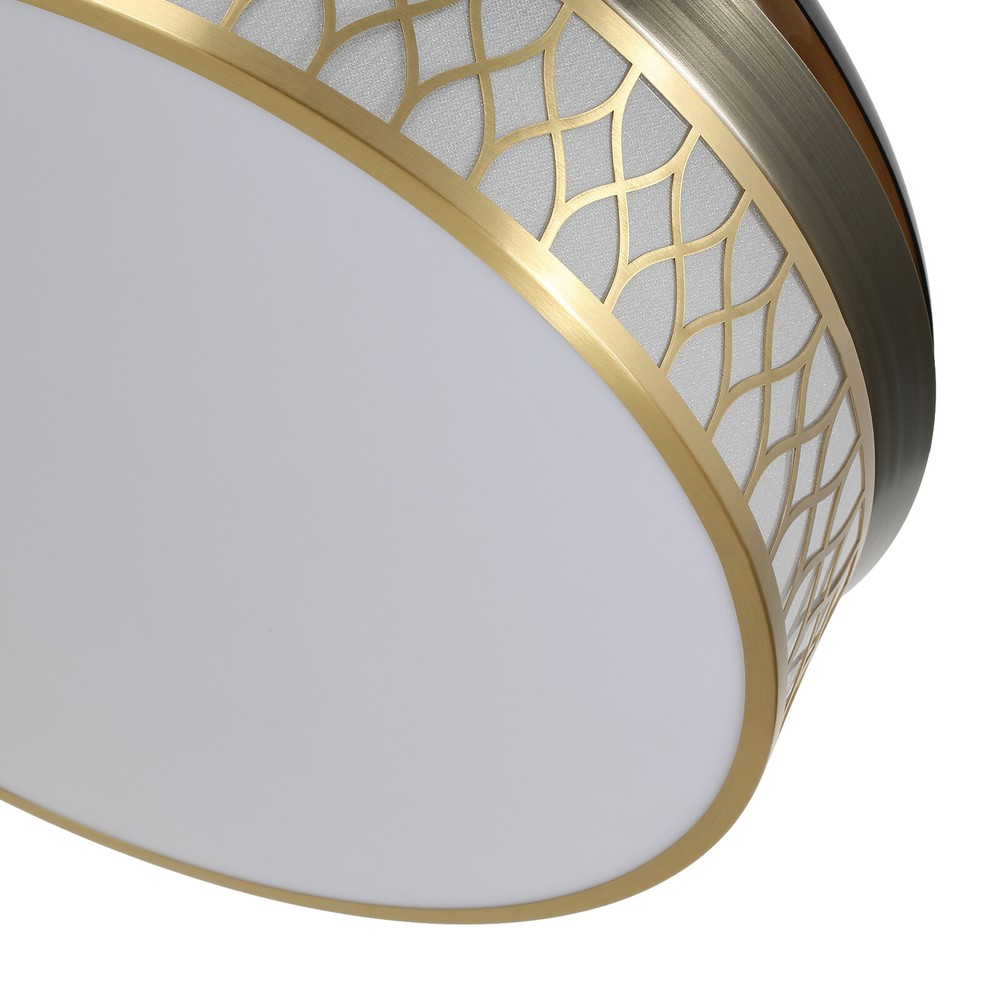 42" Ceiling Fan Light Flush Mount Ceiling Fan W/ Remote Control & Dimmable Light