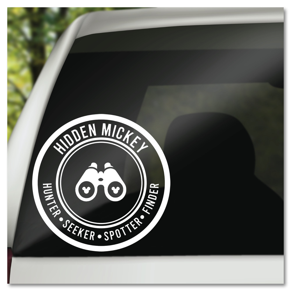 6" Hidden Mickey Hunter Disney Vinyl Decal Sticker