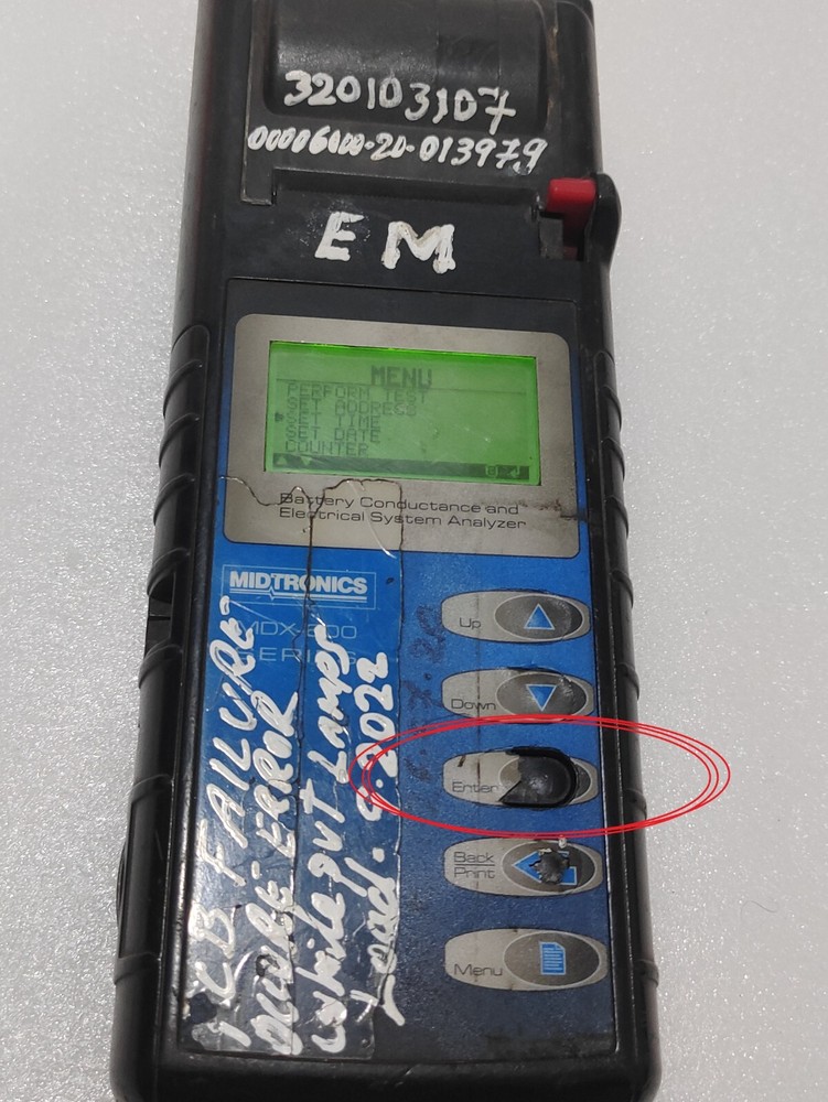 Midtronics MDX-650P SOH 6 & 12V Digital Battery/Electrical System Analyzer