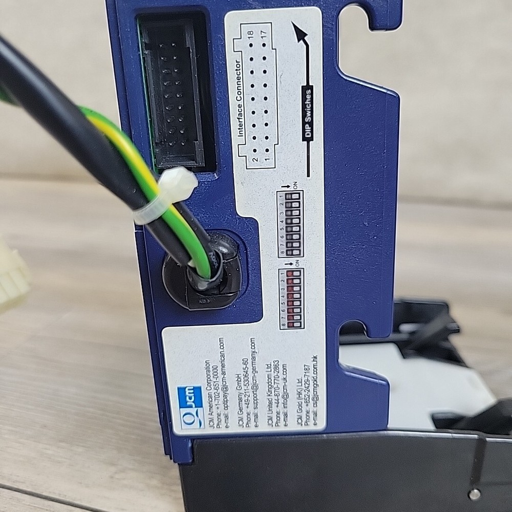 JCM DBV-302 Bill Validator DBV-302-SD-USA3-C211-44-000 Untested Missing Front