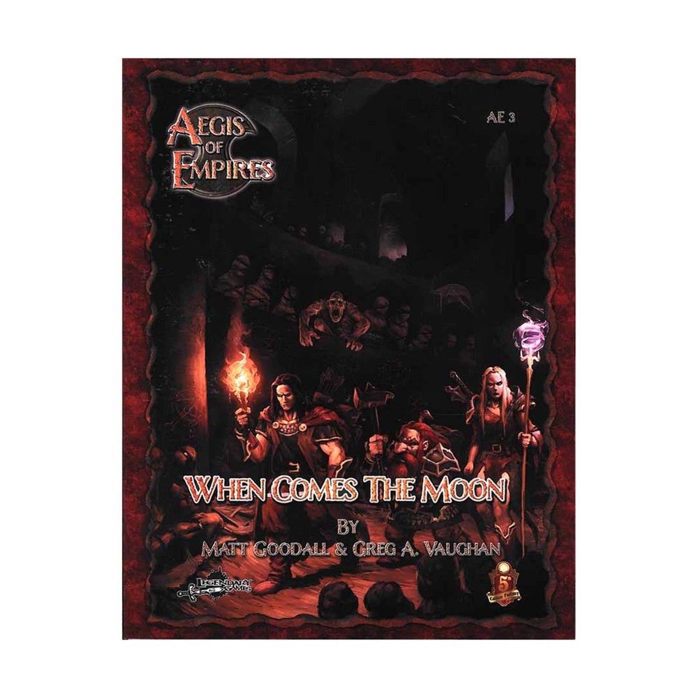 Legendary D&D 5e When Comes the Moon (5E) New