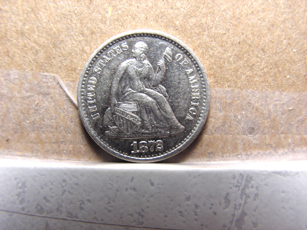 1872 - S Seated Liberty Half Dime
