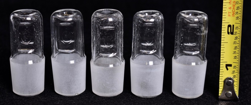 5 Count Corning # 22 Hollow Glass Stoppers