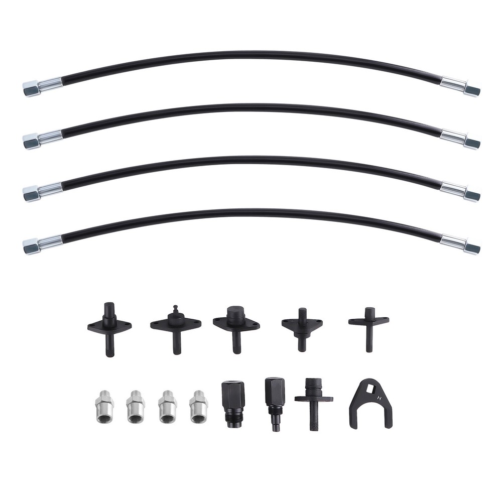 Common Rail High Pressure Testing Kit Diesel Engine Diagnostic 2000BAR Gauge