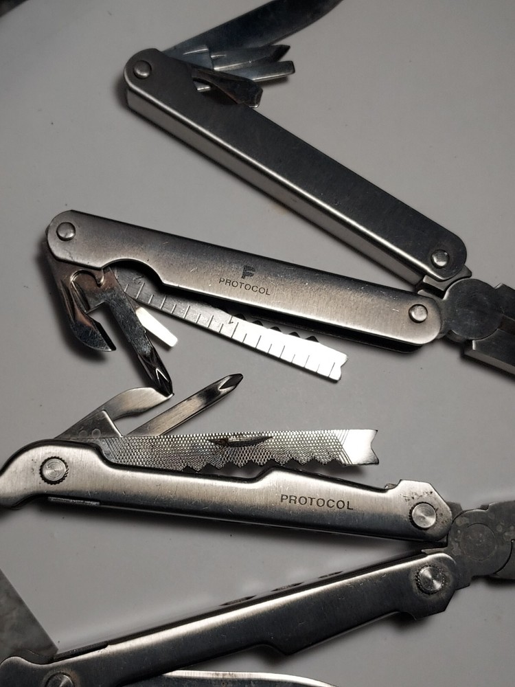 2 Protocol Multi Tools - Pliers, Blade, Screwdrivers
