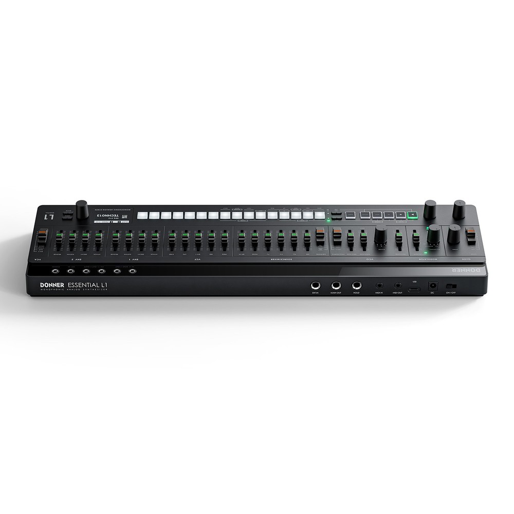 Donner Essential L1 Synthesizer Sequencer Monophonic Analog Synth With Software