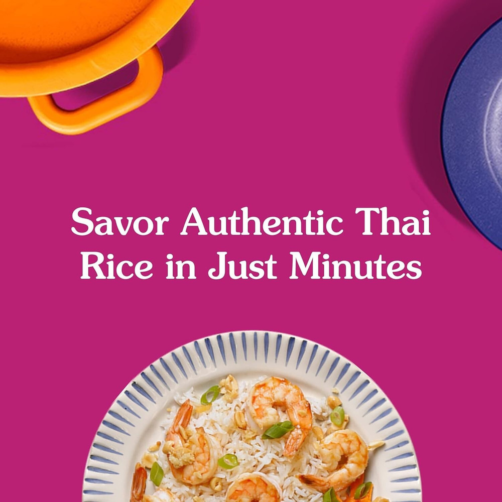 BEN'S ORIGINAL Ready Rice Jasmine Rice, Easy Dinner Side, 8.5 OZ Pouch, Pack 6