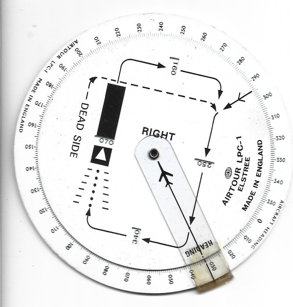 AIRTOUR LPC-1, AIRCRAFT HEADING COMPUTER HANDHELD, ENGLAND
