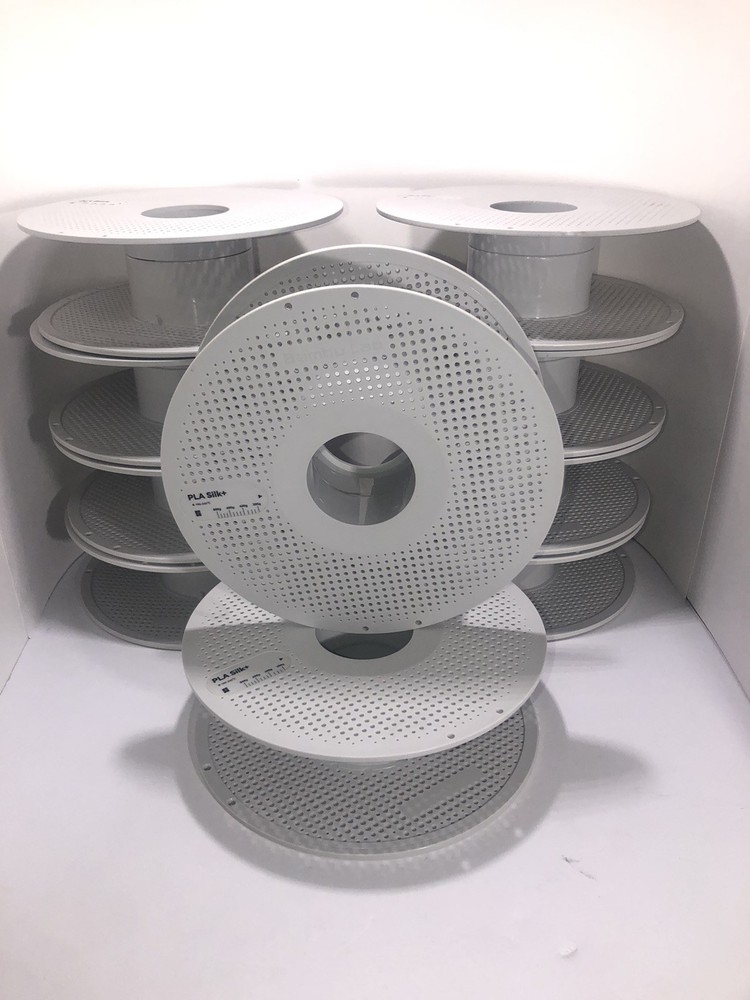 Bambu Lab 3D Printer Empty Spools 1.75mm 1kg Refillable Plastic Spools Lot of 10