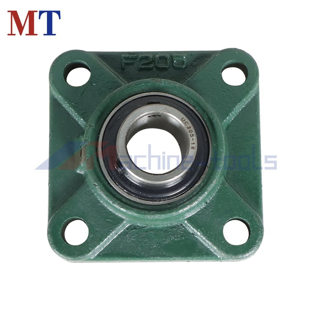 10 Pack UCF205-16 Pillow Block Flange Bearing 1" Bore 4 Bolt Solid Base