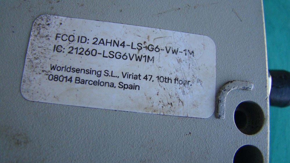 Loadsensing LS-G6-VW-1M Load sensing Wireless Data System