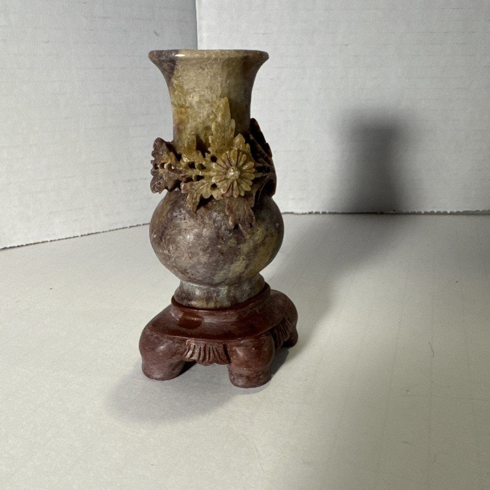Carved Stone Bud Vase