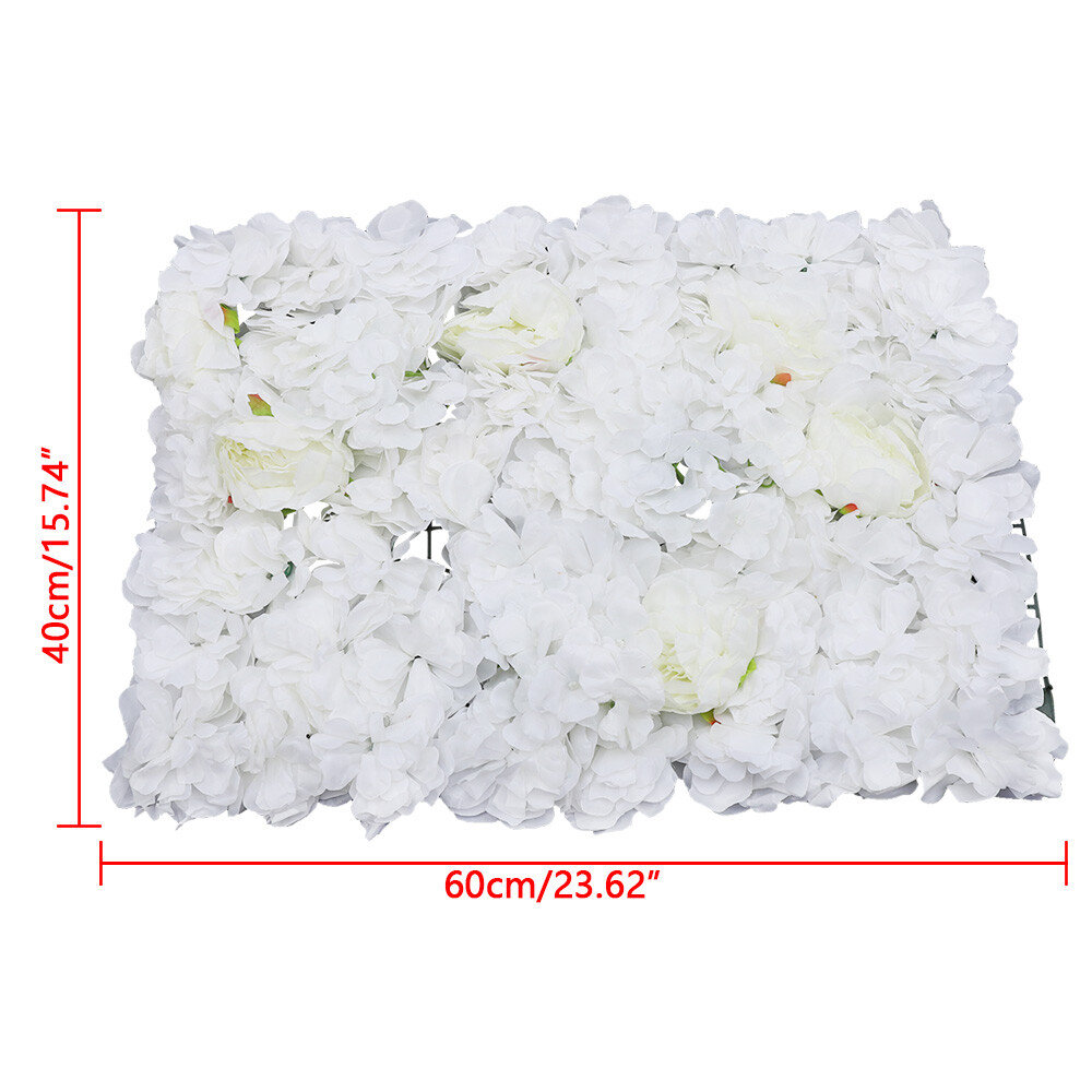6 PCS Artificial Hydrangea Flower Wall Panel For Wedding Party Backdrop 60x40cm