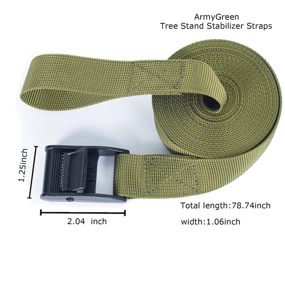Tree Stand Stabilizer Straps Tree Stand Accessories Hunting Utility Strap w...