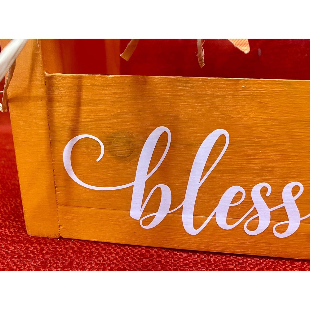 Rustic handcrafted fall tool caddy for decor, table centerpiece FREE SHIPPING
