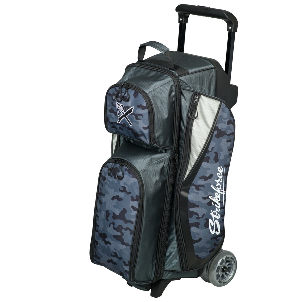KR Strikeforce Drive Grey Camo 3 Ball Roller Bowling Bag