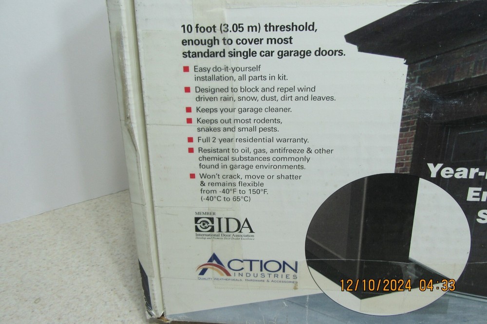 Storm Shield Garage Door Threshold 10'